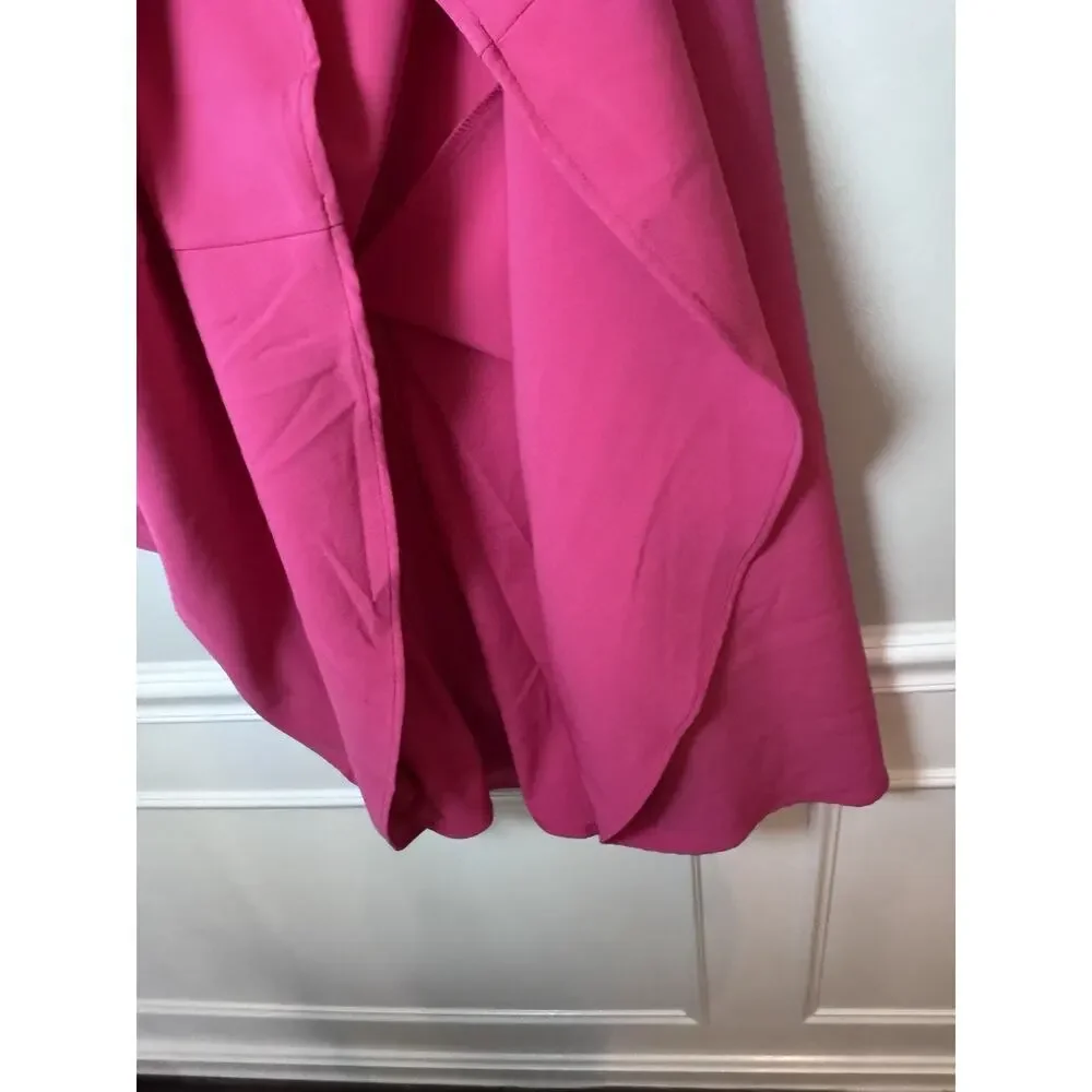 BLACK HALO Womens Hot Pink Lined Sleeveless Midi Formal Fit + Flare Sz 10 NWT